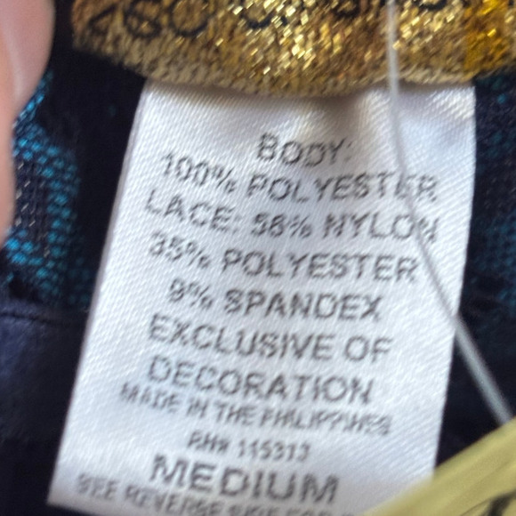 Early 2000s Fairy Coquette Blue Lace Babydoll Slip Dress Layered Chiffon - Picture 5 of 16